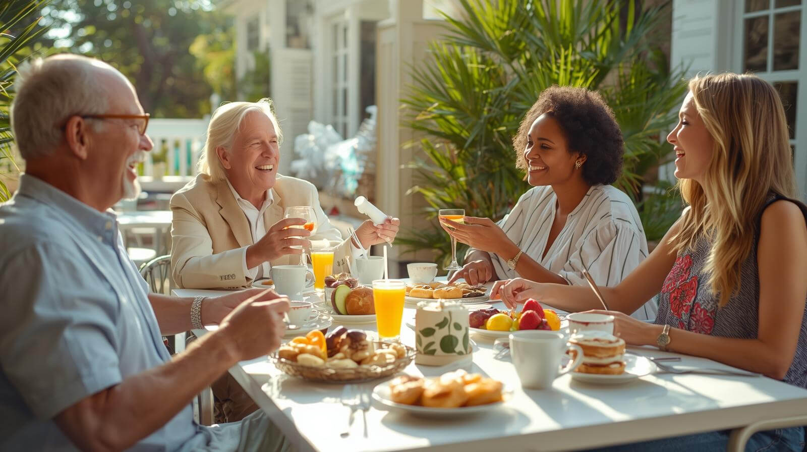 Guests enjoying brunch at CitySide