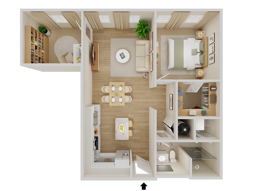 Skimmer floor plan